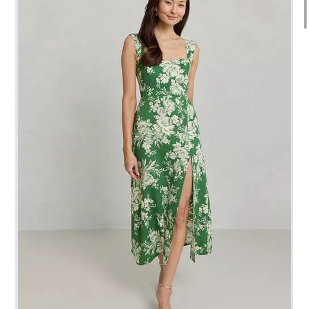 Floral Green Dress